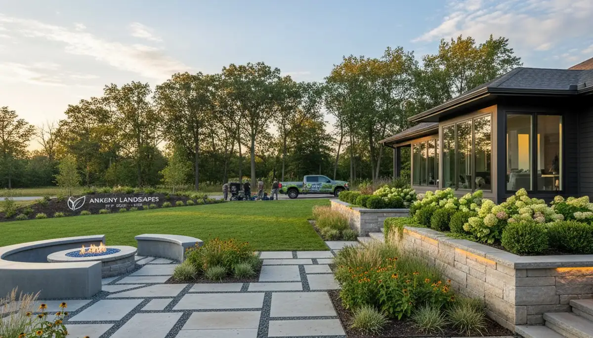 Des Moines, IA landscaping service for lawn care and yard maintenance