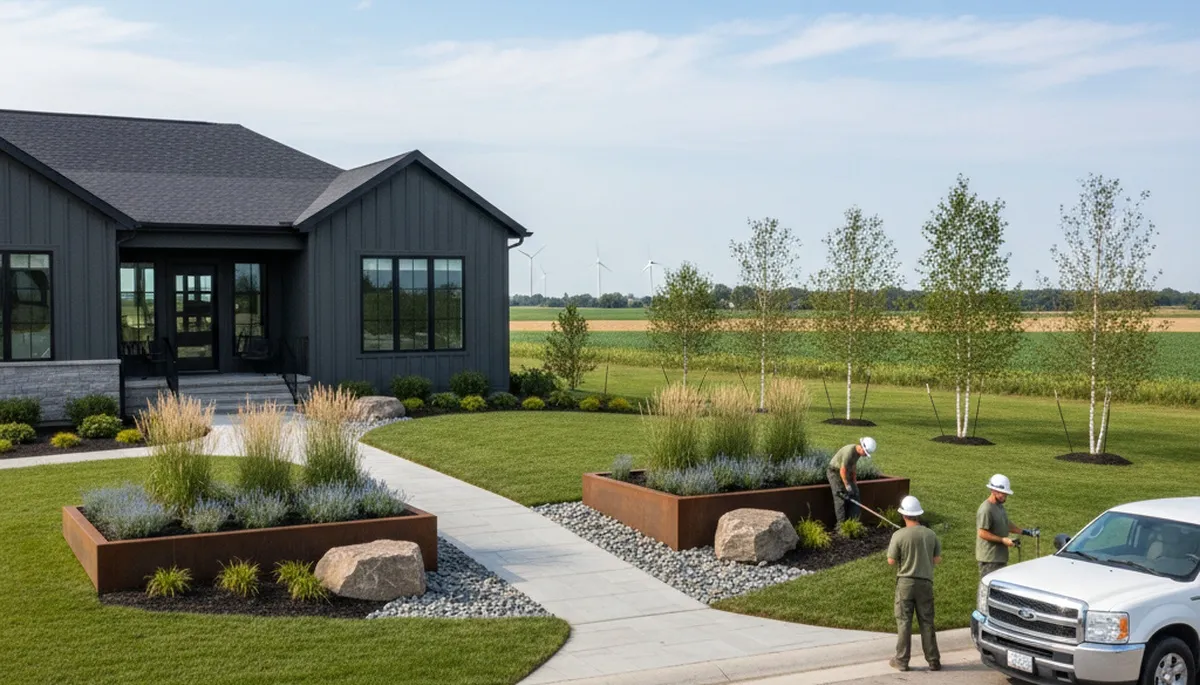 Des Moines, IA landscaping services for lawn care, garden maintenance, and yard cleanup
