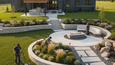 Des Moines, IA landscaping service for lawn care and yard maintenance by Lawn Care Des Moines Iowa