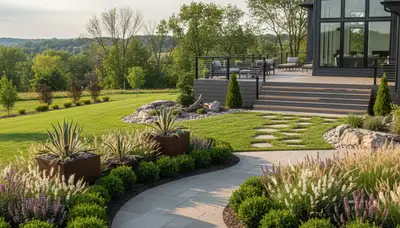 Landscaping service in Des Moines, IA for professional lawn care and yard maintenance