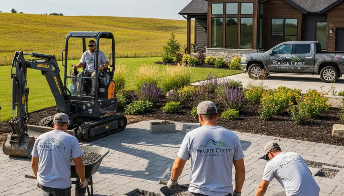 Landscape maintenance service in Des Moines, IA for a professional lawn care business