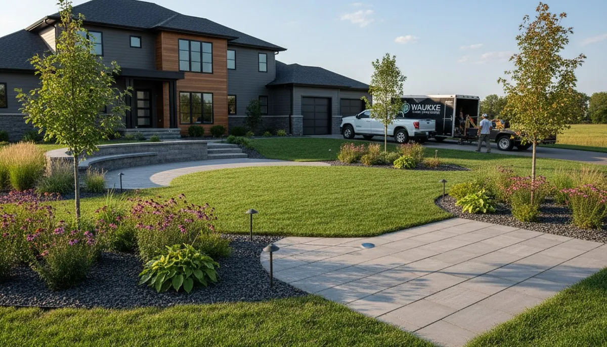 Des Moines, IA landscaping team provides professional lawn care for residential and commercial properties