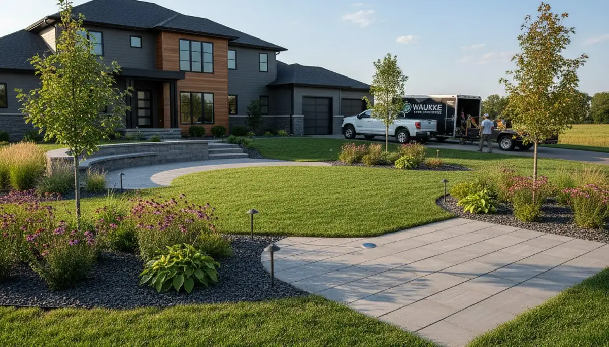 Des Moines, IA landscaping team provides professional lawn care for residential and commercial properties